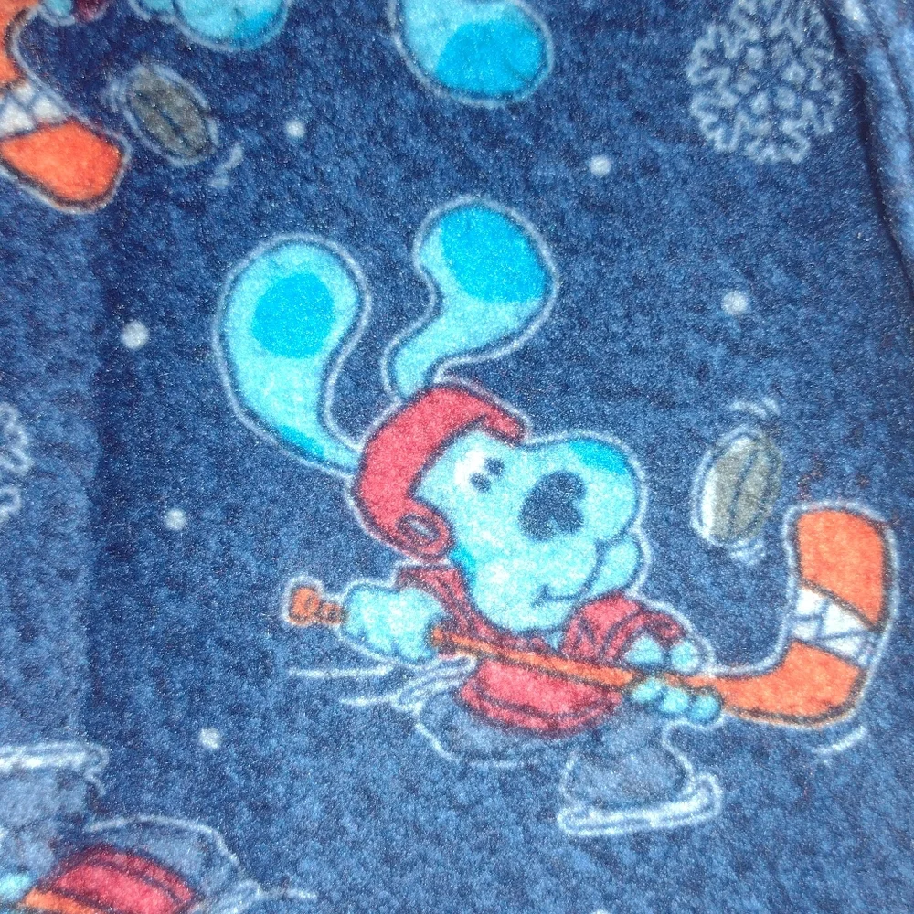 Vtg Y2K Blue's Clues Hockey PJ Set Size 18 Months